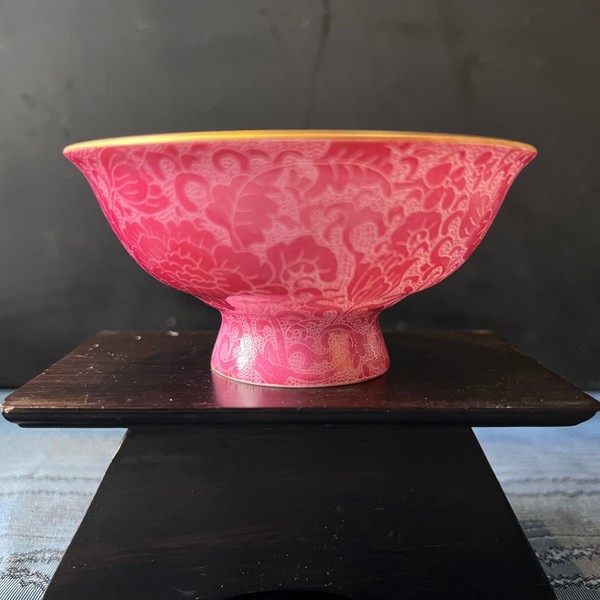 胭脂红扒花杯(扒花 · 品杯)