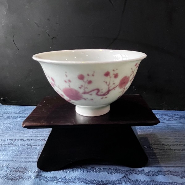 釉里红梅碗(彩绘 · 品杯)