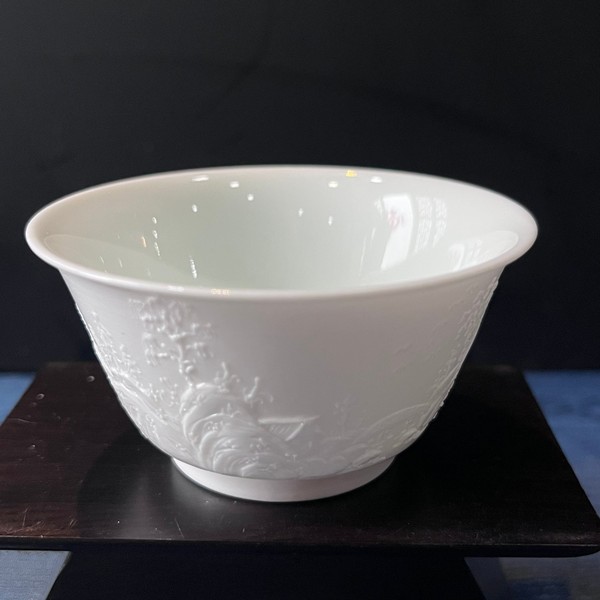 锦簇浮雕碗(甜白浮雕 · 品杯)