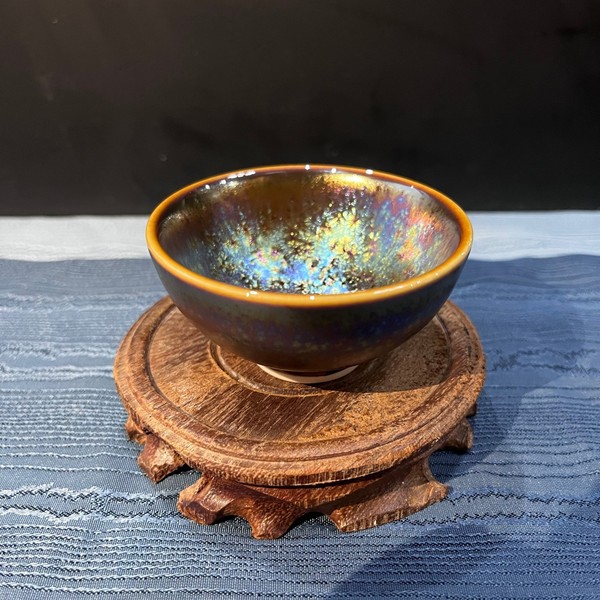 窑变彩斑盏(窑变釉 · 品杯)